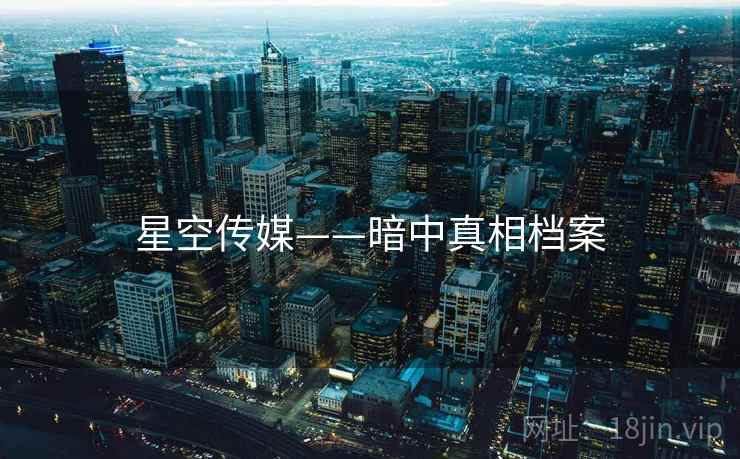 星空传媒——暗中真相档案