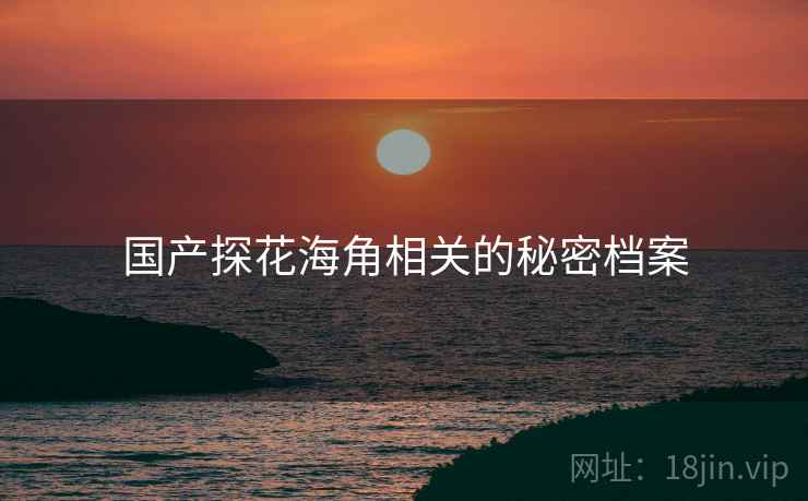 国产探花海角相关的秘密档案